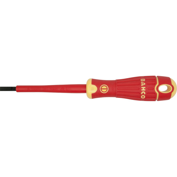 DESTORNILLADOR BAHCOFIT B196 AISLADO BOCA RECTA BAHCO CAJA 10 UD