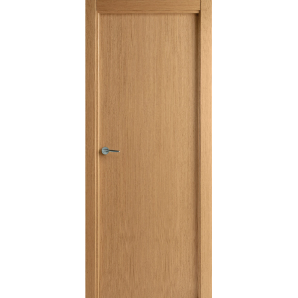 Puerta Lisa PM chapa madera CEDRO Barnizada (veta vertical)