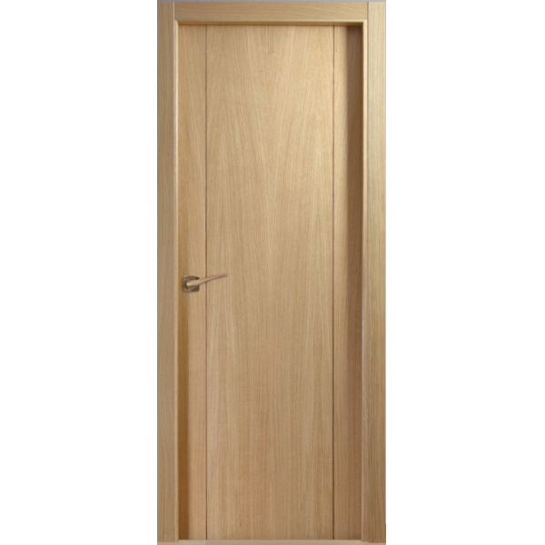 Puerta LISAv-PV2 chapa madera ROBLE Barnizada (veta vertical)