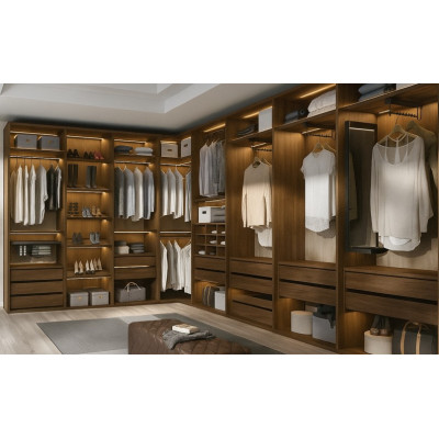 Vestidor Modular Nogal LED...