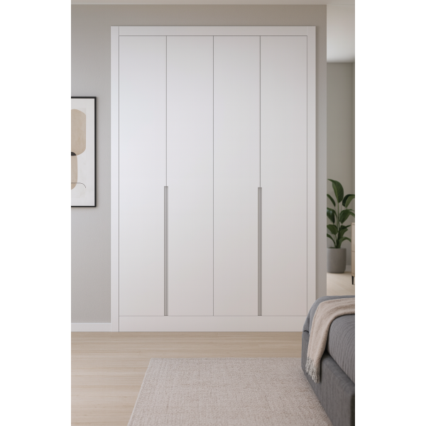 Frente Armario Abatible Liso Lacado 4 hojas (tirador uñero fresado)