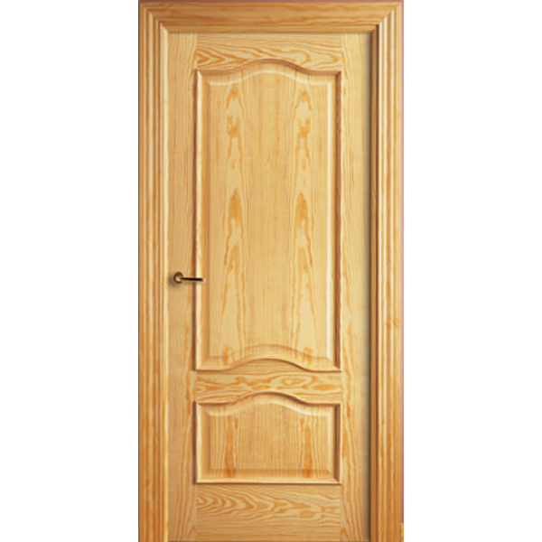 Puerta Nº2B Pino Barnizada , bajo relieve rebatida
