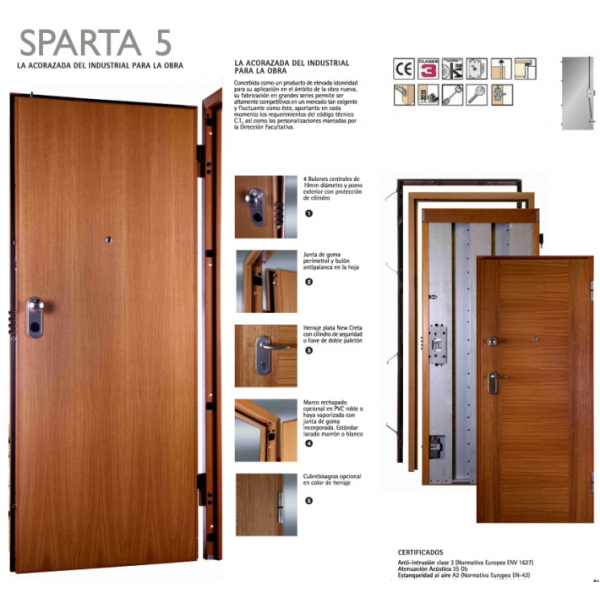 PUERTA ACORAZADA SPARTA 5 DIERRE