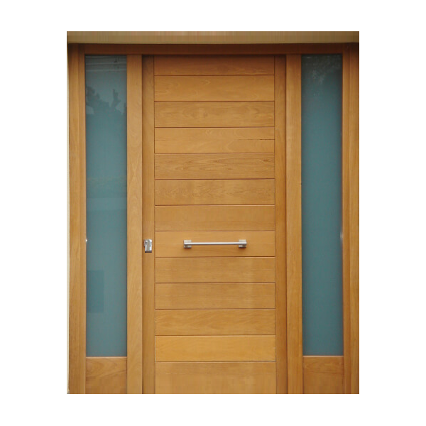 Puerta Entrada Exterior Madera Maciza de Iroko - Cedro