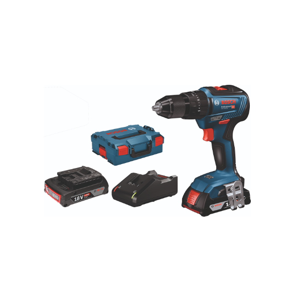 TALADRO PERCUTOR GSB 18V-55 + L-BOXX  BOSCH