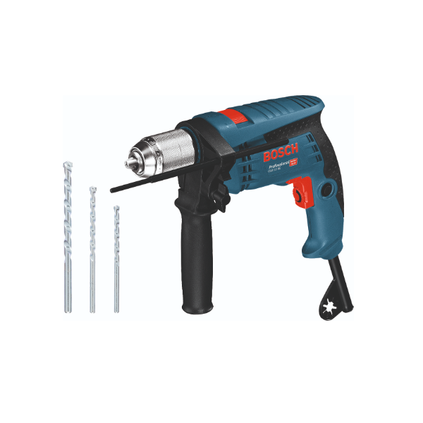 TALADRO PERCUTOR GSB13RE + SET 3 BROCAS BOSCH
